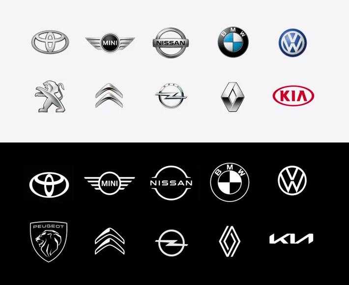 Formes Logos marques de voitures - Photoshoplus
